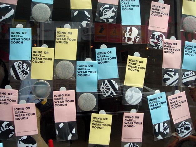 Icing or Cake. Badges.